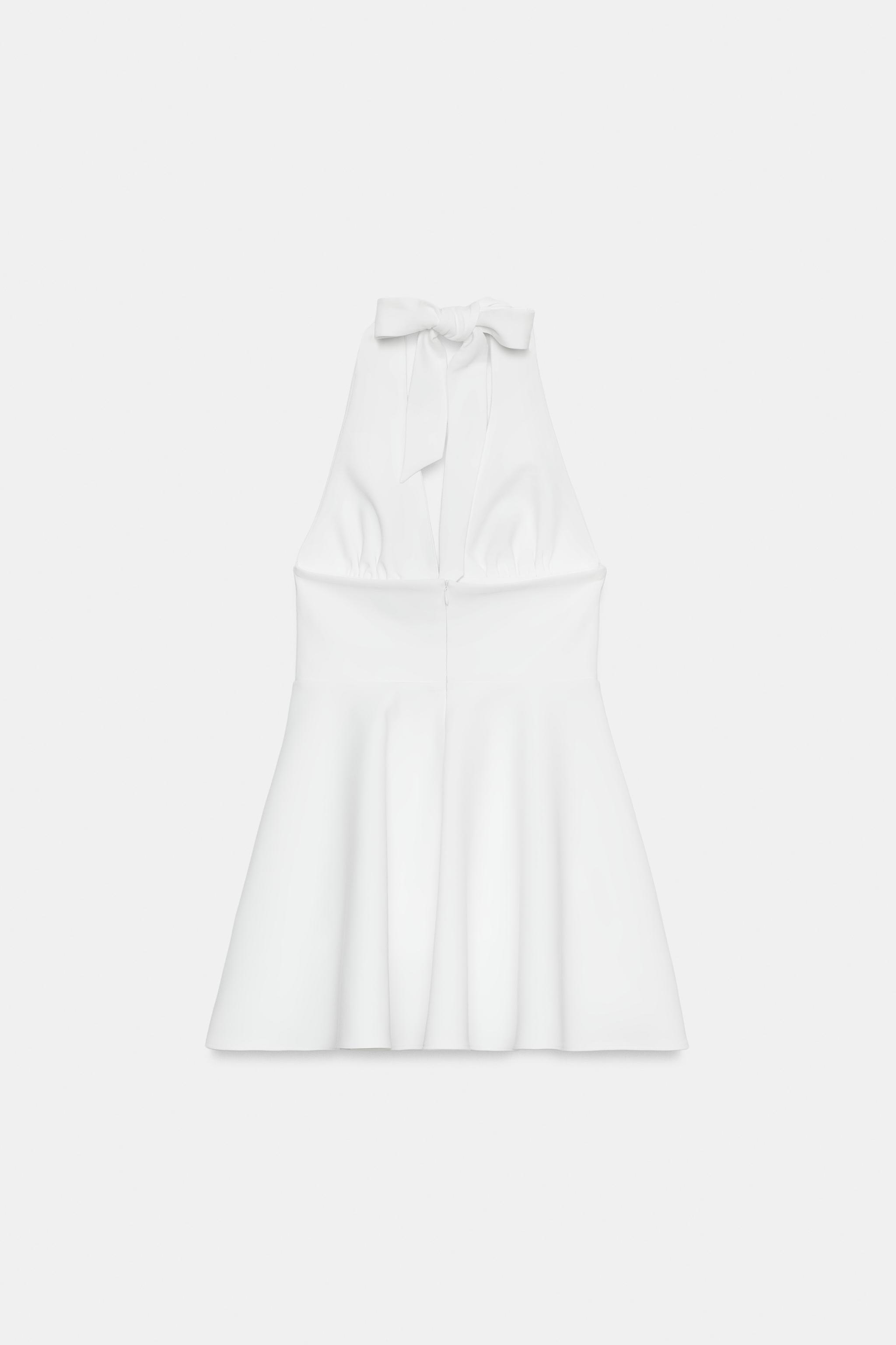 ROBE HALTEUR JUPE CAPE À POIS